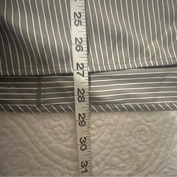Lafayette 148 NY Classic Oversized Striped Button up Shirt, size Small - Picture 5 of 8